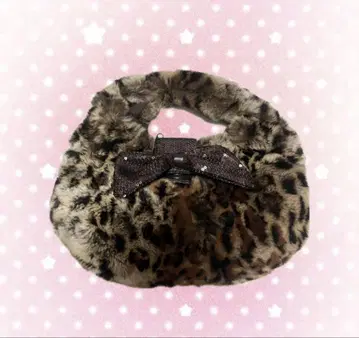 헤이세이 갸루 y2k 레오파드 무늬 퍼 백