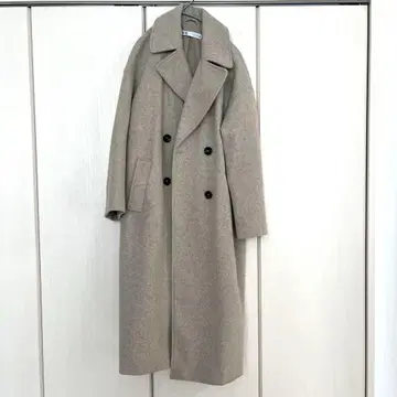 ZARA 베이지 더블 브레스트 체스터 코트 XS