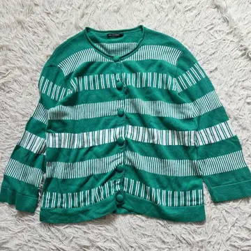 새상품급 마리메꼬 보더 스트라이프 가디건 Marimekko