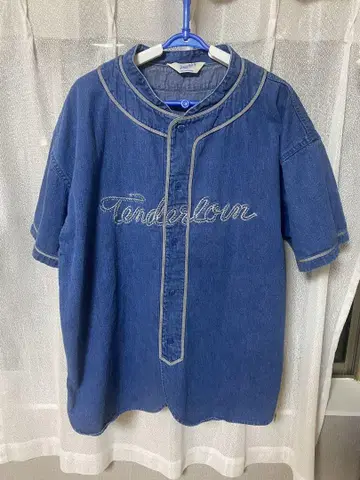 TENDERLOIN BASEBALL SHT DENIM 텐더 로인