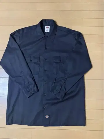 Dickies 긴팔 워크 셔츠 L 블랙