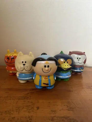 소프트 비닐 쿄와 은행 저금통 모모타로 5체 세트