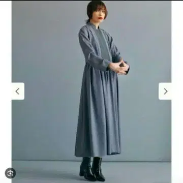 택 포함 새상품 Ray BEAMS RBS 핀턱 개더 원피스