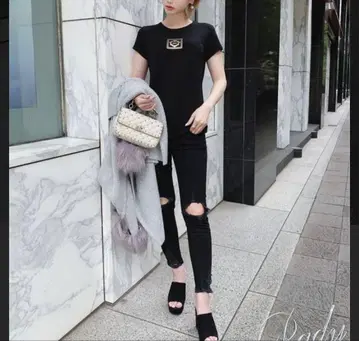 크러쉬 스키니 데님 2세트