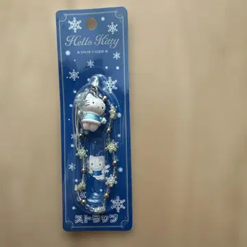 새상품 헬로키티 눈꽃 스트랩