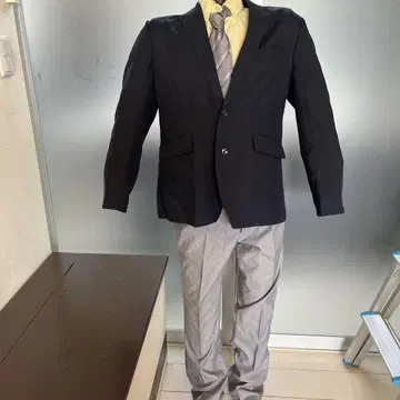 PLAYBOY COLLECTION 비즈니스 정장 LL 블랙/그레이
