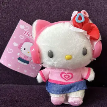 우치라의 헤이세이 팝 디자인 시리즈 키티 봉제 인형 마스코트 키링