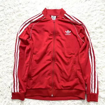 160 XS 아디다스 SST 트랙 자켓 레드 빨간색 여성용