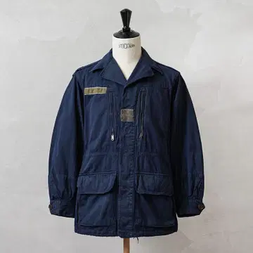 사이즈 88C 실물 프랑스군 M-64 자켓 NAVY 염색