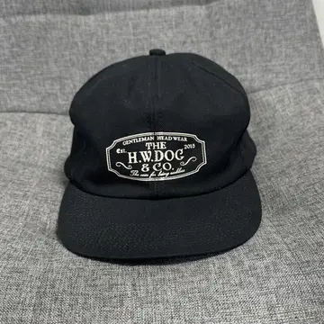THE H.W.DOG & CO. 블랙 캡 사이즈 38