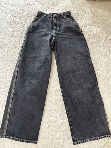 Moussy 다크 그레이 데님 팬츠