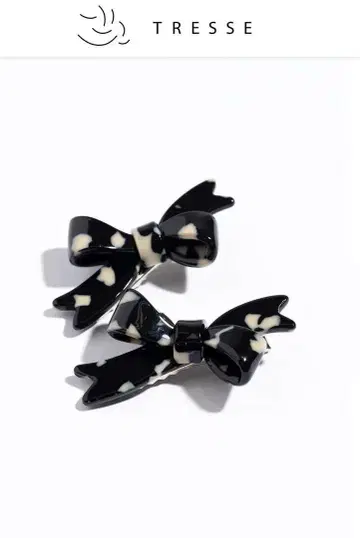 [ TRESSE ] MAISON Ruban Clip 블랙 마블