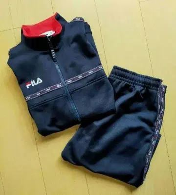 FILA 저리 상하의 세트 네이비 셋업 휠라