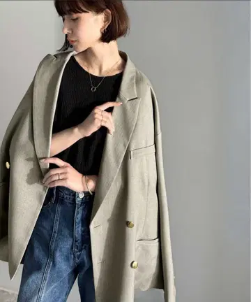 그레이 테일러드 자켓