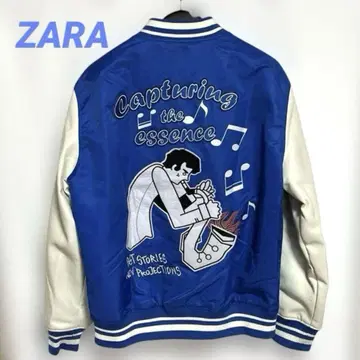 ZARA/자라 바시티 자켓/블루종