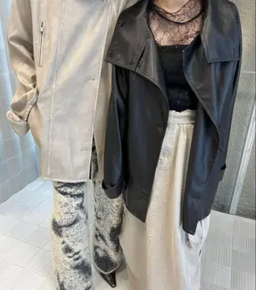 AMERI VINTAGE 인조 가죽 코트