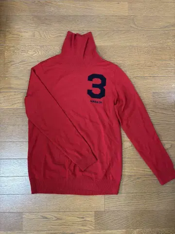 adidas 골프 터틀넥 스웨터 3번 레드