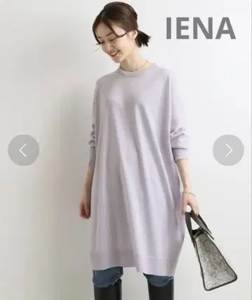 새상품급 IENA 18 게이지 크루넥 튜닉 원피스