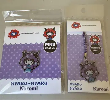2025 만박 Kuromi 핀 배지와 끈 세트