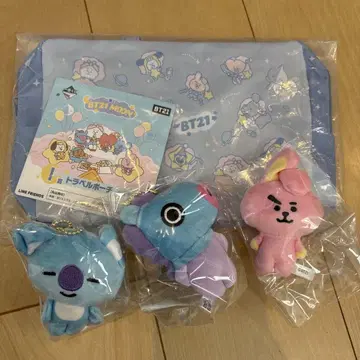 BT21 복슬복슬 마스코트 트래블 파우치