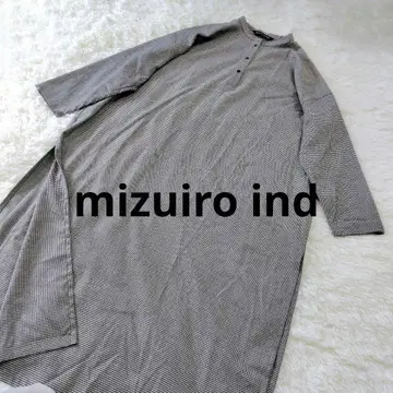 [ mizuiroind ] 하운드투스 빅 셔츠 원피스 밴드 카라