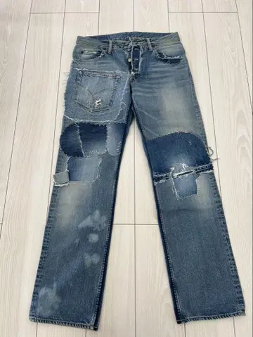 Blue Blue Japan 데미지 데님 팬츠