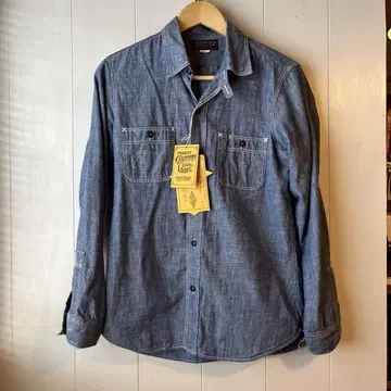 freewheelers 인디고 샴브레이 셔츠 size 15