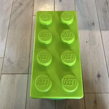 LEGO 그린 컬러 블록형 수납 박스 비어 있음