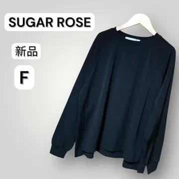 슈가 로즈 블랙 긴팔 티셔츠 풀오버 새상품 F
