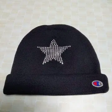 기무라 타쿠야 착용 챔피온 스타 큐빅 코튼 니트 캡 블랙