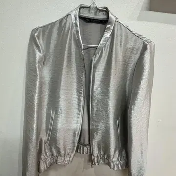 ZARA 베이직 아우터 실버