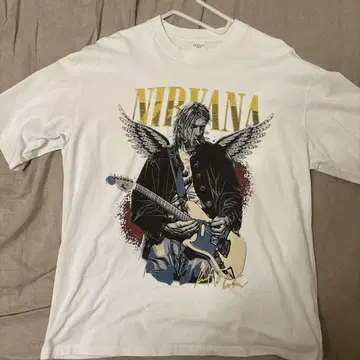 NIRVANA T셔츠 XL 사이즈 화이트