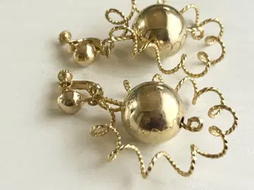 골동품 코스튬 주얼리 골드 빅 사이즈 개성파 vintage 귀찌