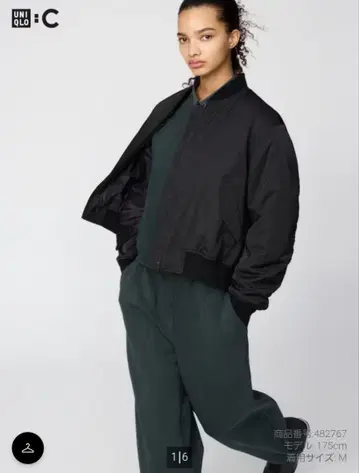 UNIQLO 봄버 자켓 M 블랙