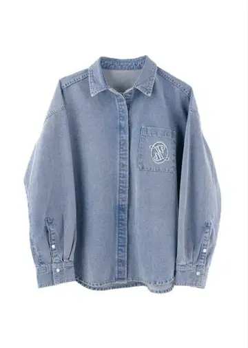 herlipto/ Emblem Logo Denim Shirt Jacket