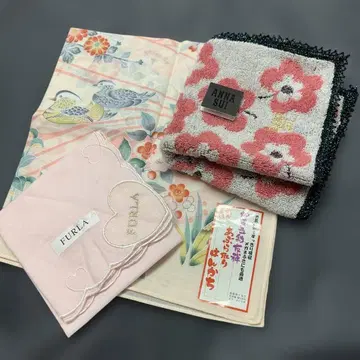 ANNA SUI 타월 손수건 & FURLA 손수건 & 가가유젠 손수건