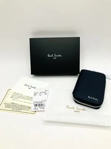 새상품 Paul Smith 가죽 키케이스 멀티 스트라이프 네이비
