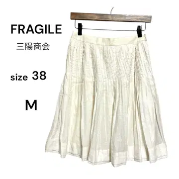 FRAGILE 삼양상회 샤이니 개더 플레어 스커트 M 라메입 안감