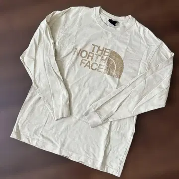 THE NORTH FACE 긴팔T셔츠 M 크림색