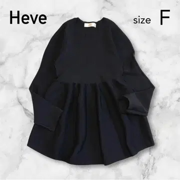 새상품급 Heve 헤이 파프리카 니트 풀오버 긴팔 블랙 완판 인기