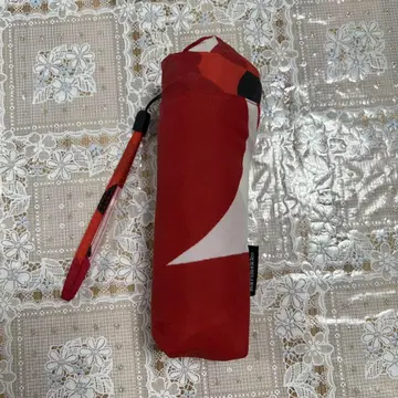 marimekko Unikko 접이식 우산 꽃무늬 빨간색