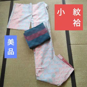 새상품급 기모노 코몬 이중 기모노 순수 실크  평상복 M