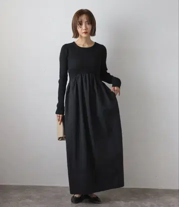 다나카 리나 봉쥬르 사간 니트 원피스