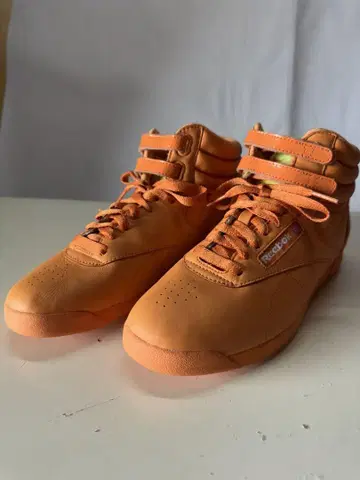 리복 Reebok Freestyle Hi 스니커즈 오렌지 38
