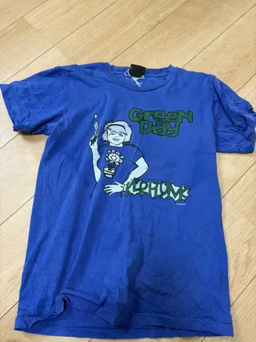 Green Day 티셔츠 파랑 Lookout Records s 사이즈