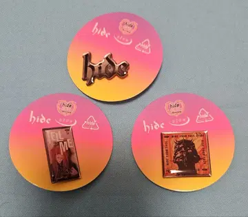 hide 핀 배지 3개 세트
