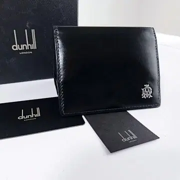 컨디션 최상 dunhill 던힐 블랙 가죽 코인 케이스 카드 포켓