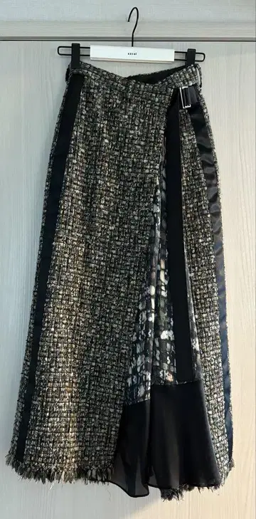 sacai 롱 스커트/AW21 Tweed Maxi Skirt