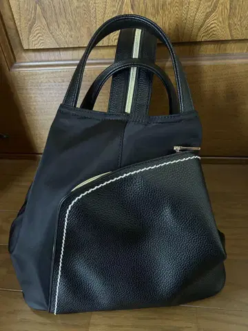 베이스 발수 가공 나일론 경량 2way 백 블랙