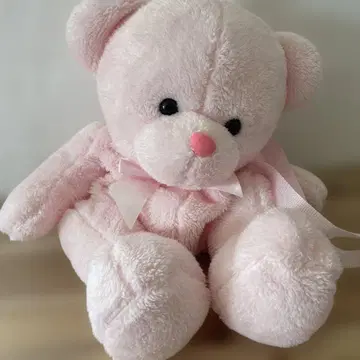 핑크 곰 모양 백팩